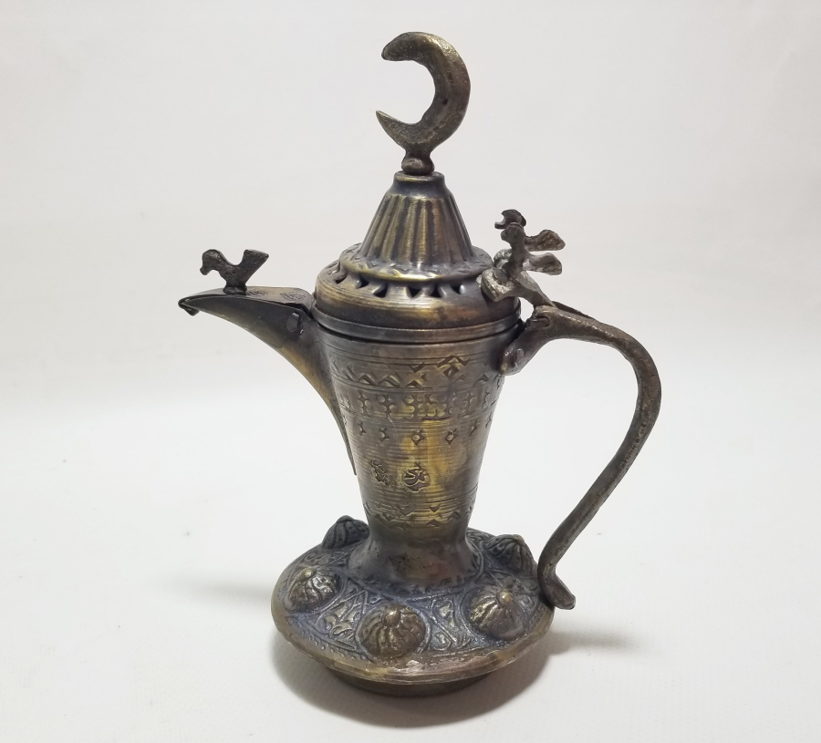 ALTI DAMGALI BRONZ DÖKÜM KAHVEDAN - MIRRA