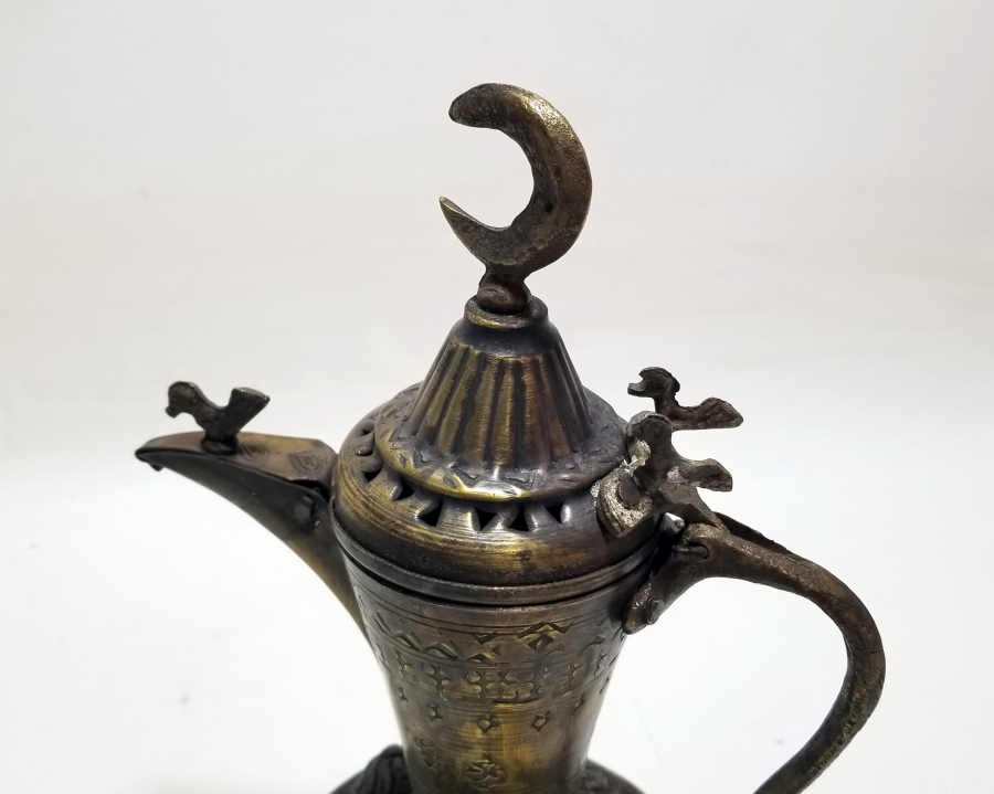 ALTI DAMGALI BRONZ DÖKÜM KAHVEDAN - MIRRA