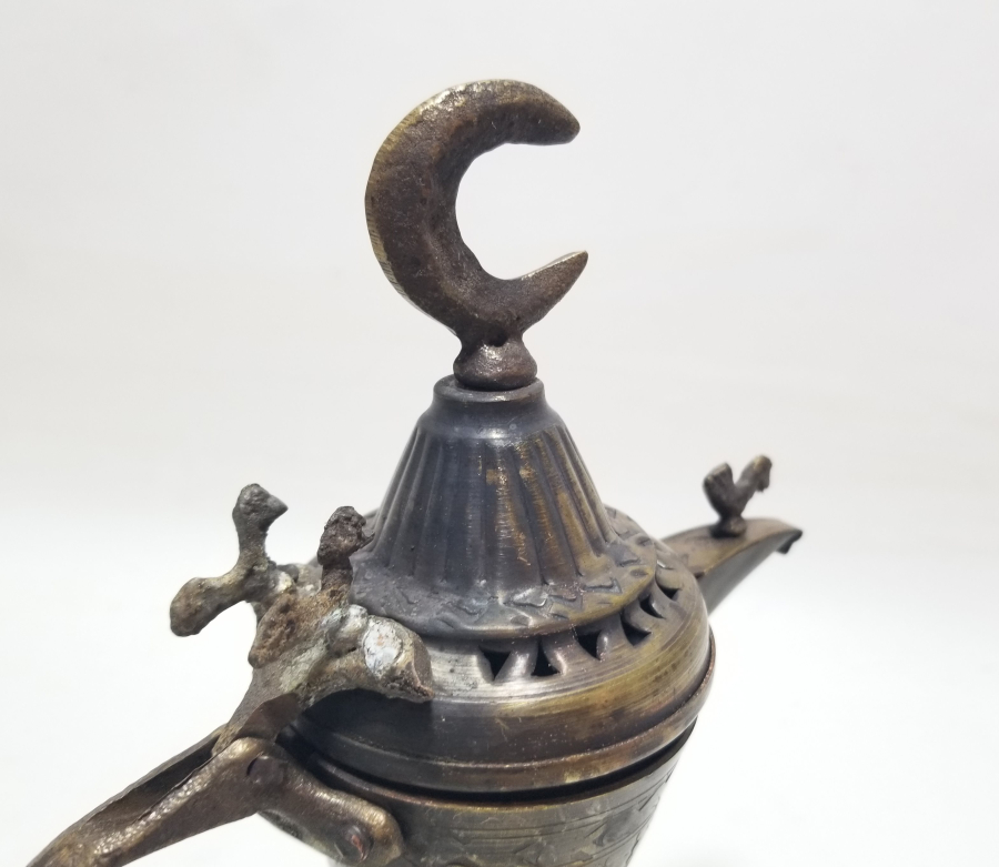 ALTI DAMGALI BRONZ DÖKÜM KAHVEDAN - MIRRA