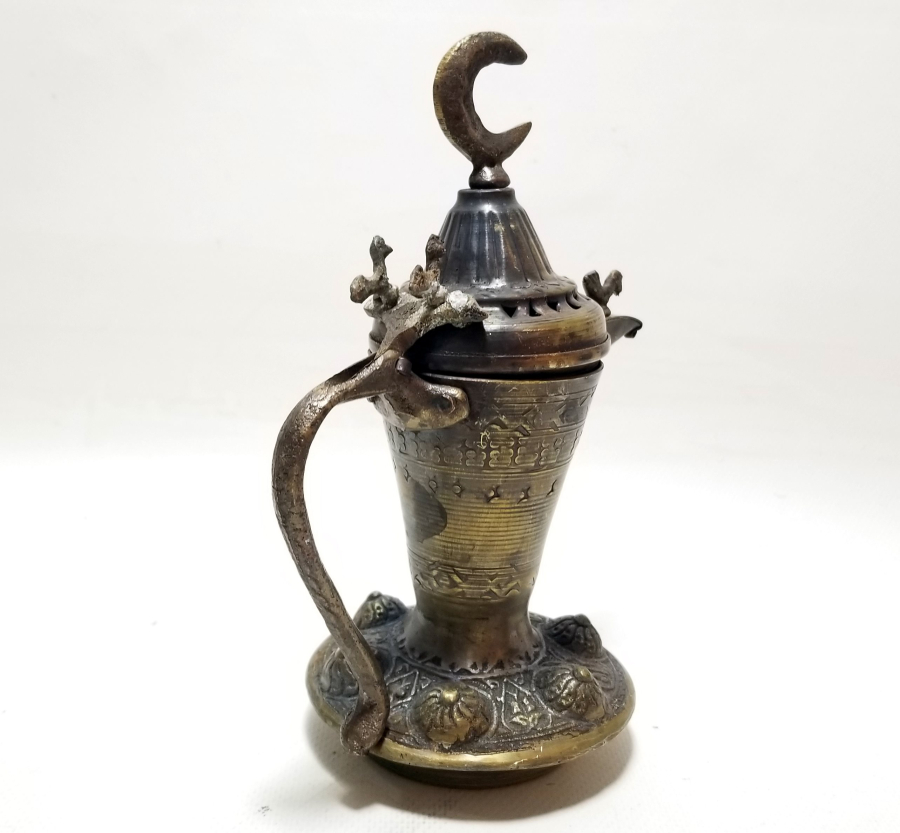 ALTI DAMGALI BRONZ DÖKÜM KAHVEDAN - MIRRA