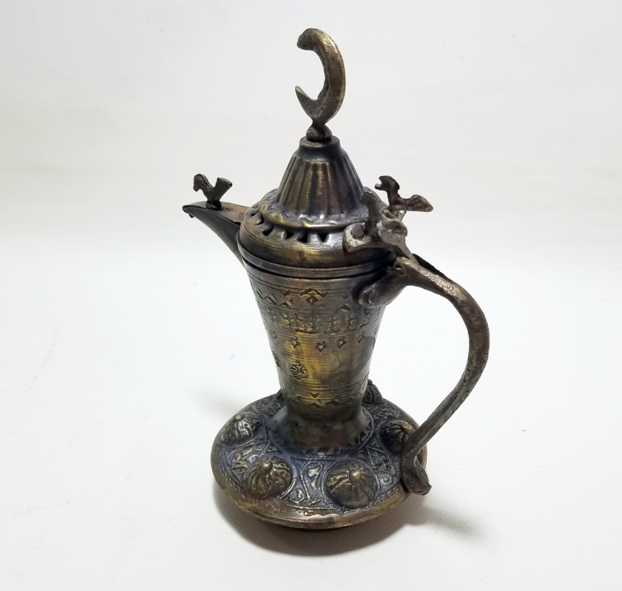 ALTI DAMGALI BRONZ DÖKÜM KAHVEDAN - MIRRA