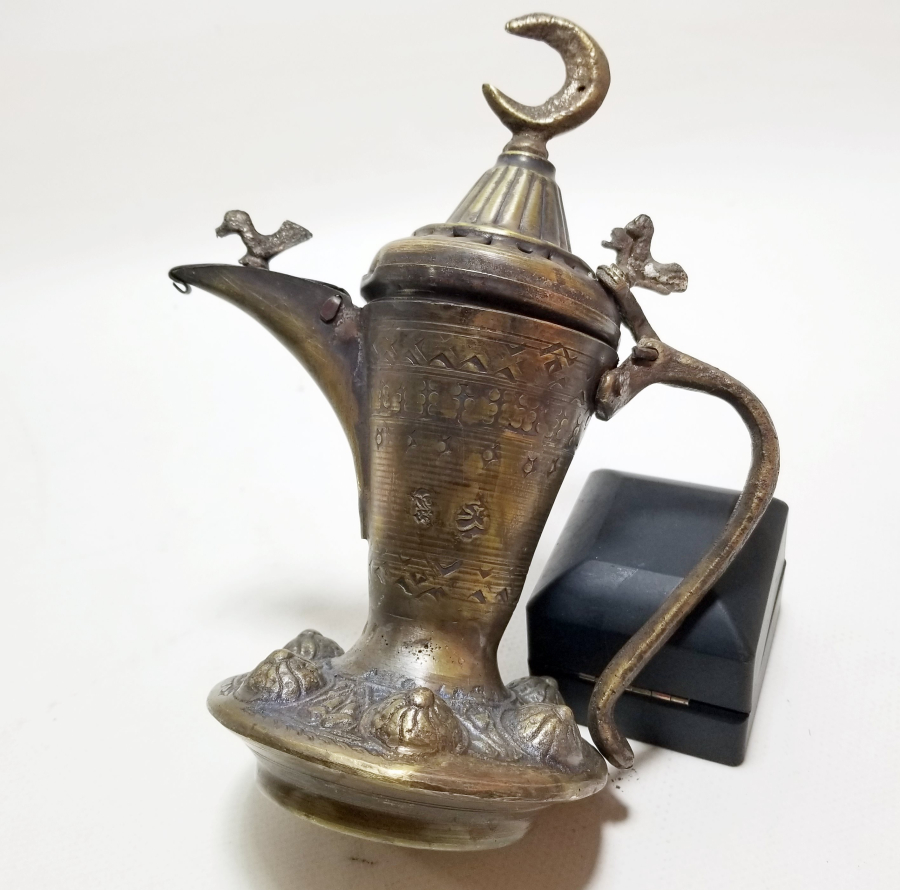 ALTI DAMGALI BRONZ DÖKÜM KAHVEDAN - MIRRA