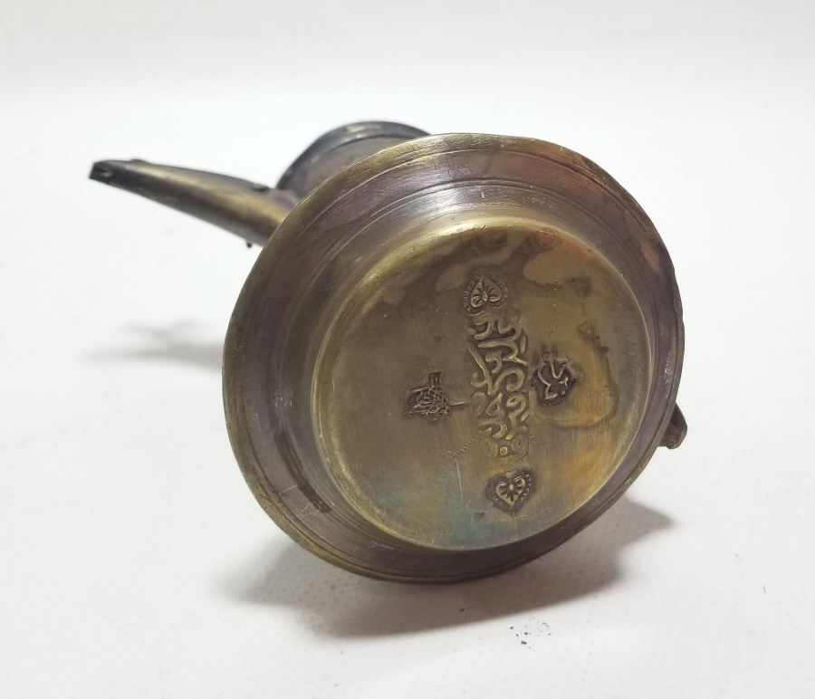 ALTI DAMGALI BRONZ DÖKÜM KAHVEDAN - MIRRA