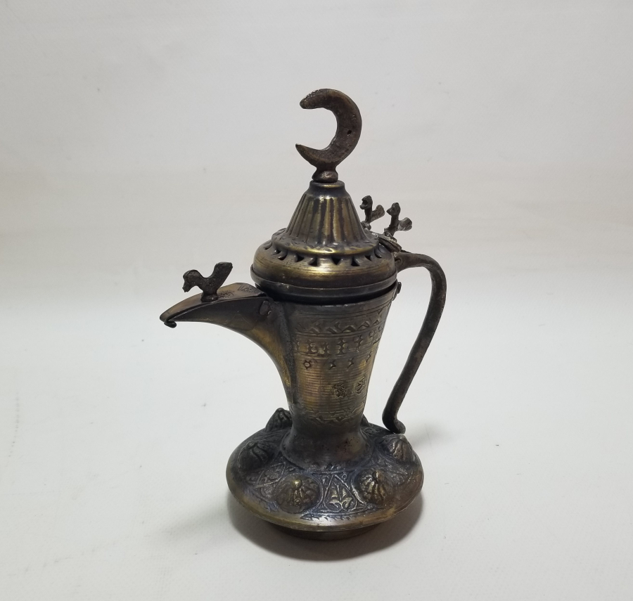 ALTI DAMGALI BRONZ DÖKÜM KAHVEDAN - MIRRA