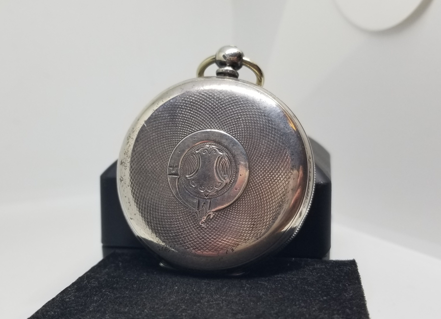 EL BOYAMA KADRANLI GÜMÜŞ KASA İNGİLİZ CEP SAATİ