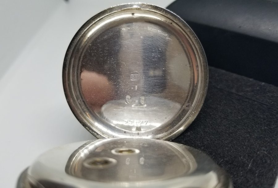 EL BOYAMA KADRANLI GÜMÜŞ KASA İNGİLİZ CEP SAATİ