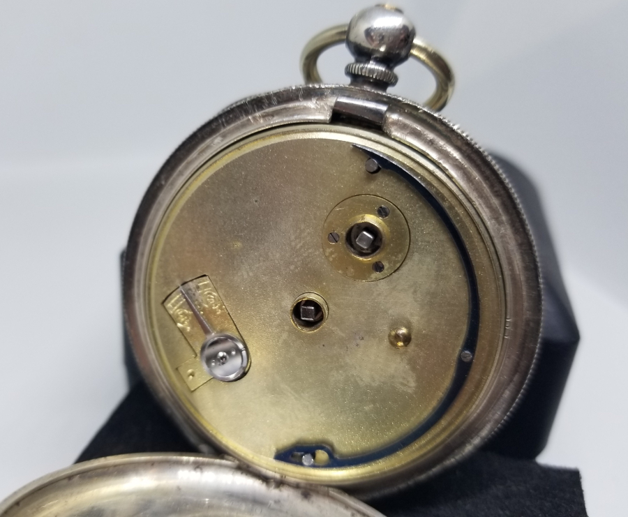 EL BOYAMA KADRANLI GÜMÜŞ KASA İNGİLİZ CEP SAATİ