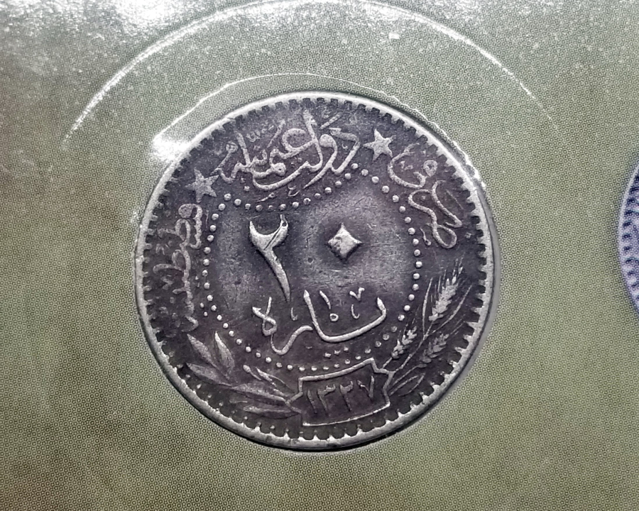 MEHMET REŞAT HAN DÖNEMİ KOLEKSİYONLUK NİKEL 20 PARA