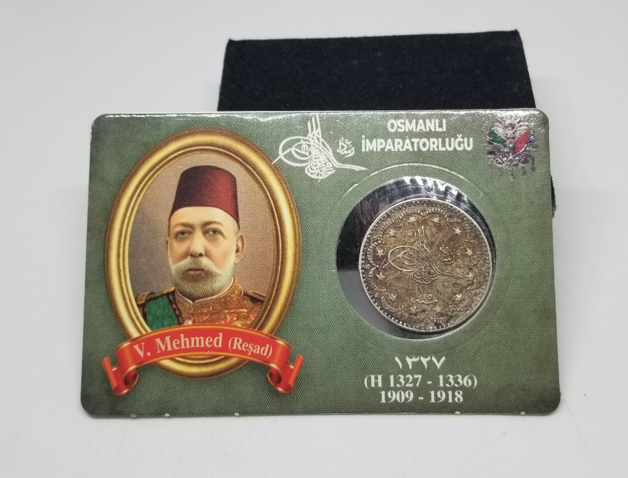 SULTAN MEHMET REŞAT HAN DÖNEMİ GÜMÜŞ 5 KURUŞ MECİDİYE