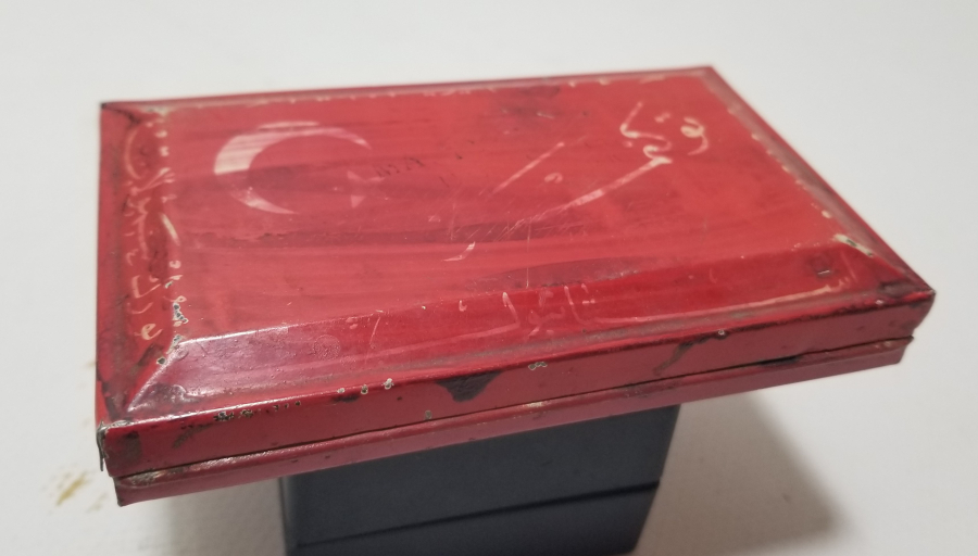 CUMHURİYET BAŞLARI ÜZERİ OSMANLICA YAZILI VE AY YILDIZLI ÇOK NADİR MÜREKKEP STAMPASI