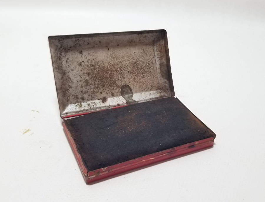 CUMHURİYET BAŞLARI ÜZERİ OSMANLICA YAZILI VE AY YILDIZLI ÇOK NADİR MÜREKKEP STAMPASI