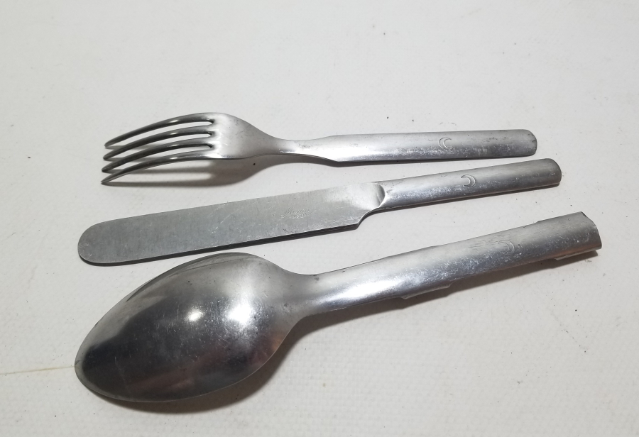 1. DÜNYA SAVAŞI DÖNEMİ HİLALİ AHMER ÇATAL-KAŞIK-BIÇAK TAKIMI