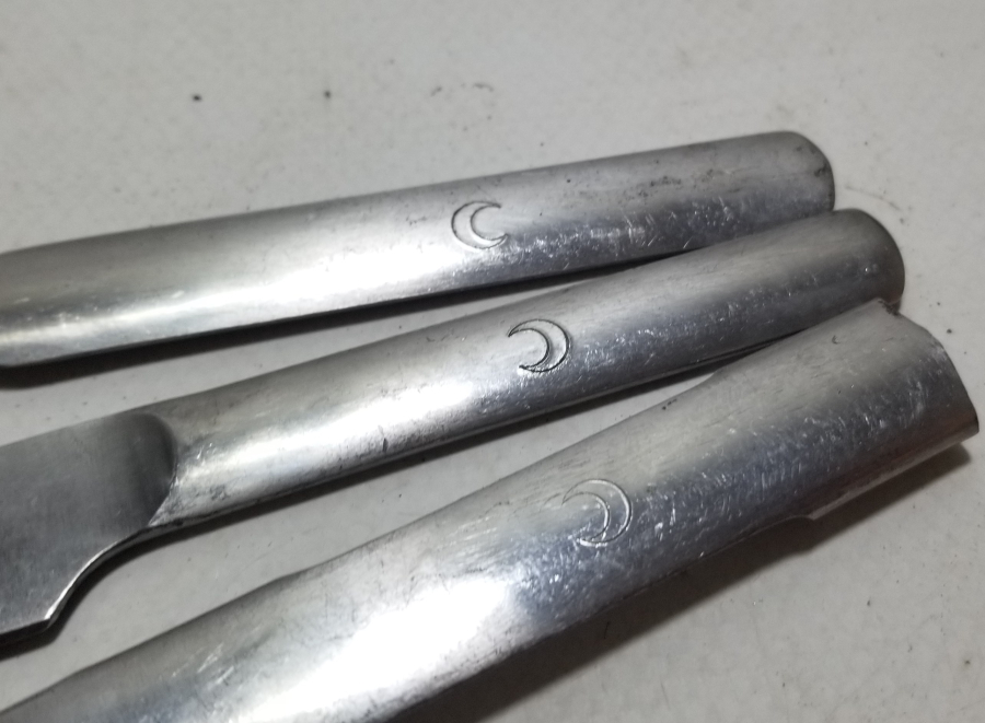 1. DÜNYA SAVAŞI DÖNEMİ HİLALİ AHMER ÇATAL-KAŞIK-BIÇAK TAKIMI