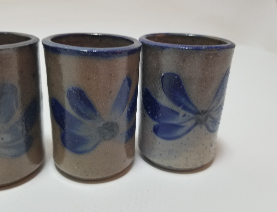 EL BOYAMA ANTİKA SERAMİK SHOT BARDAĞI LOTU