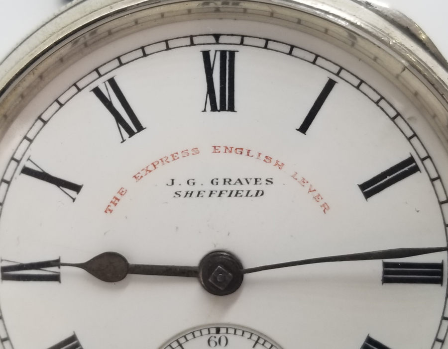 NADİR FORMDA GÜMÜŞ KASA İNGİLİZ YAPIMI KURMALI CEP SAATİ