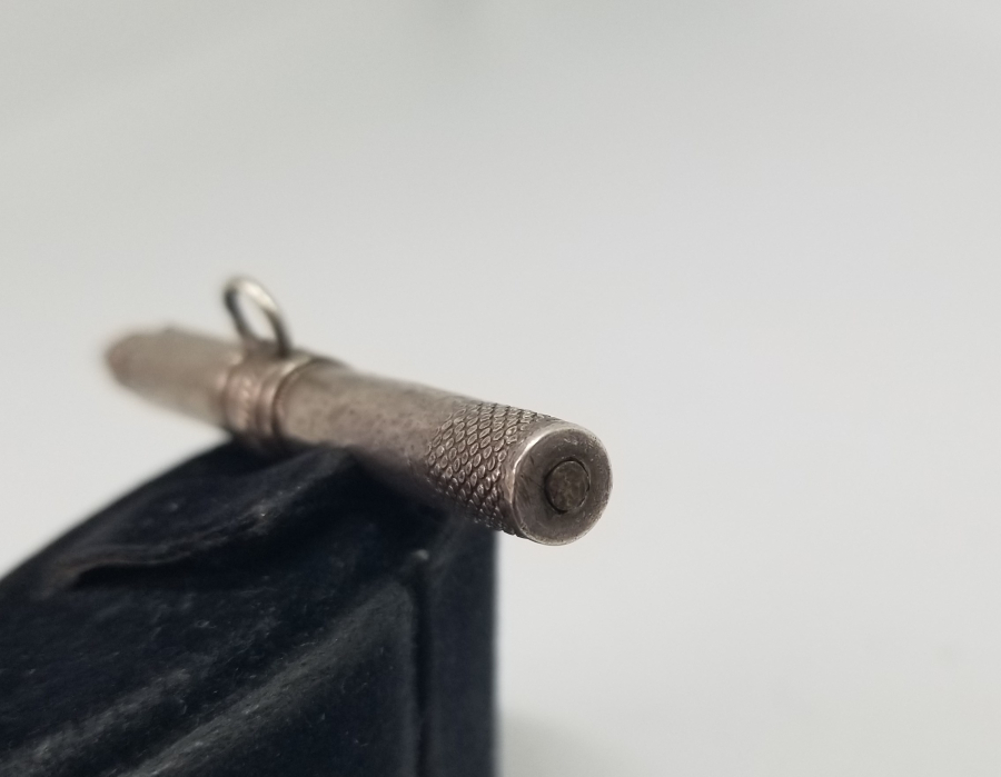 OSMANLI DÖNEMİ GÜMÜŞ KÖSTEK SALLAMASI FORMUNDA CEP SAATİ KURMA ANAHTARI