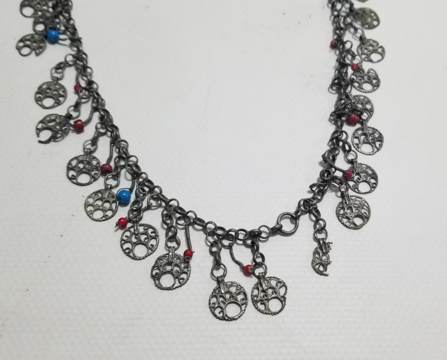 TELKARİ İŞÇİLİKLİ OSMANLI DÖNEMİ GÜMÜŞ GERDANLIK