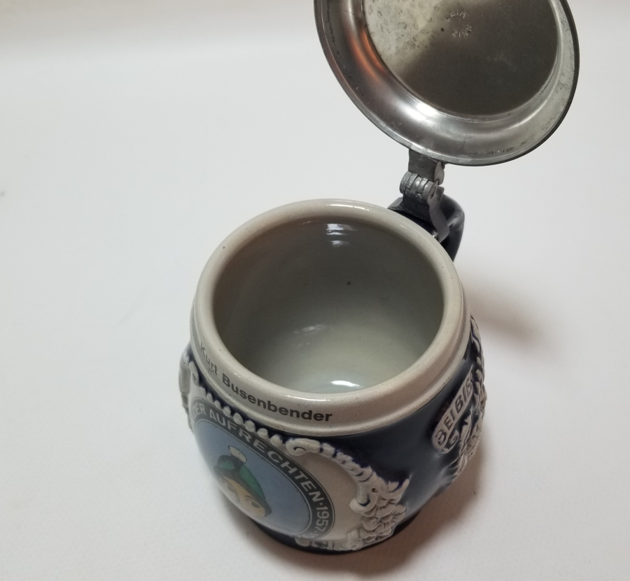 ANTİKA KAPAKLI PORSELEN TANKART - BİRA BARDAĞI