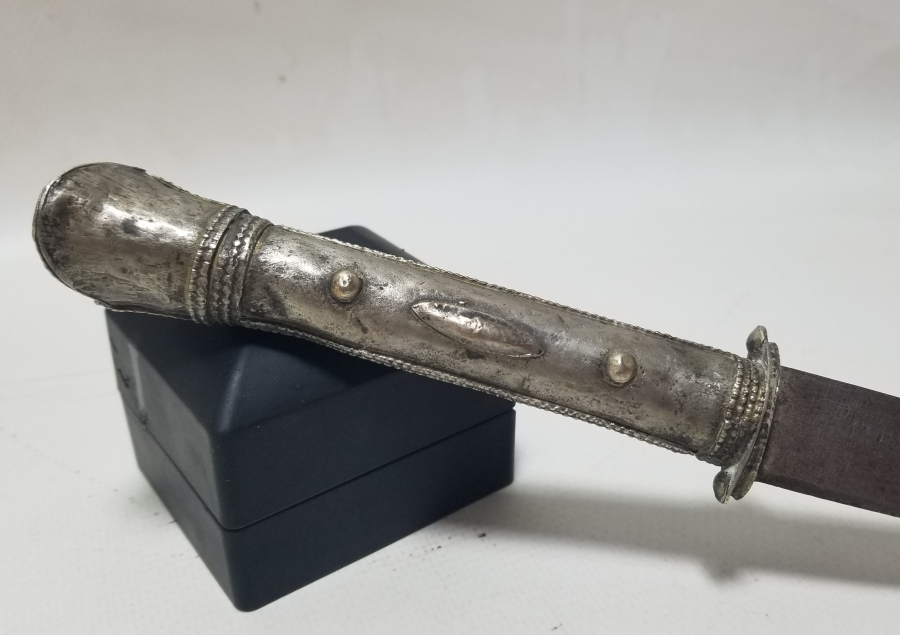 GÜMÜŞ SAPLI OSMANLI DÖNEMİ ÇERKES İŞİ KUŞAK KAMASI