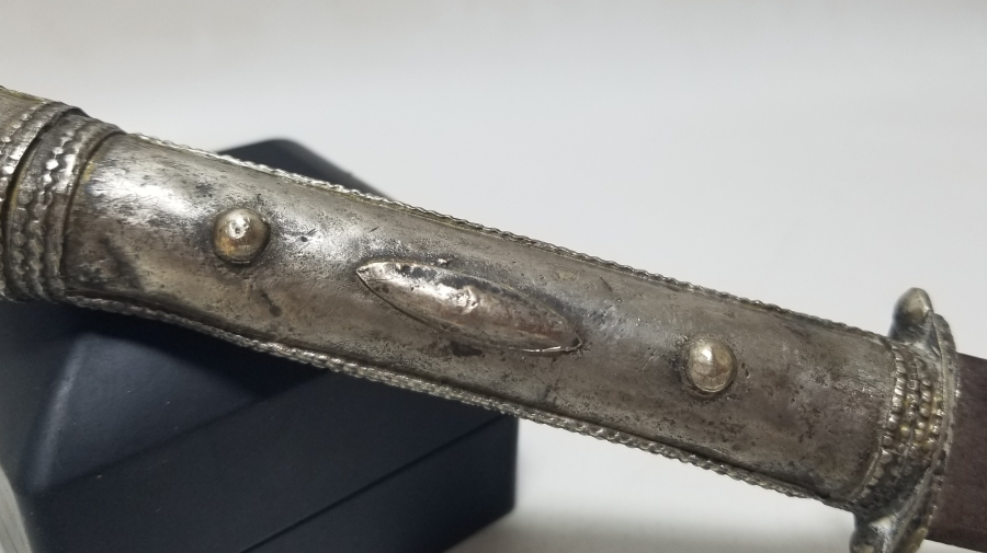 GÜMÜŞ SAPLI OSMANLI DÖNEMİ ÇERKES İŞİ KUŞAK KAMASI