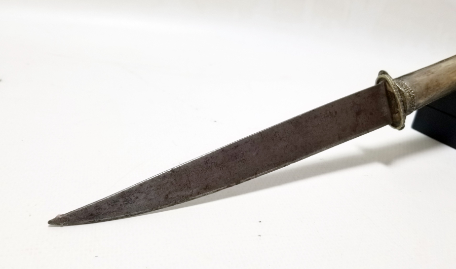 GÜMÜŞ SAPLI OSMANLI DÖNEMİ ÇERKES İŞİ KUŞAK KAMASI