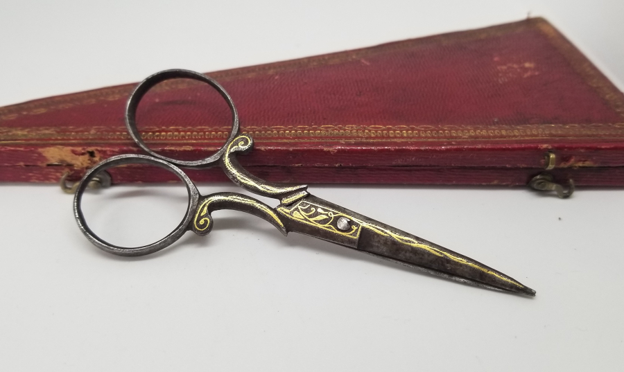 ORİJİNAL KUTUSUNDA OSMANLI DÖENMİ NADİR TİPTE HATTAT MAKASI