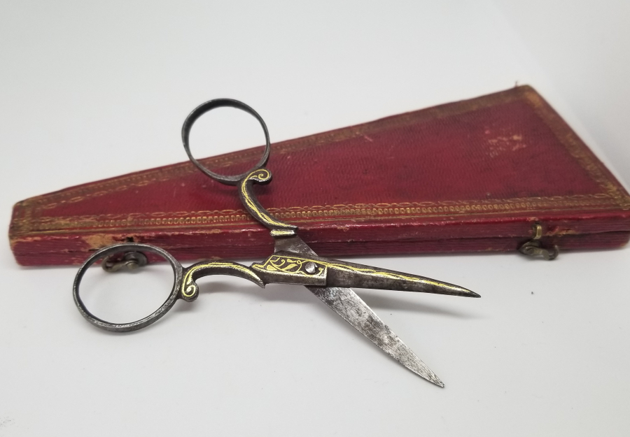 ORİJİNAL KUTUSUNDA OSMANLI DÖENMİ NADİR TİPTE HATTAT MAKASI