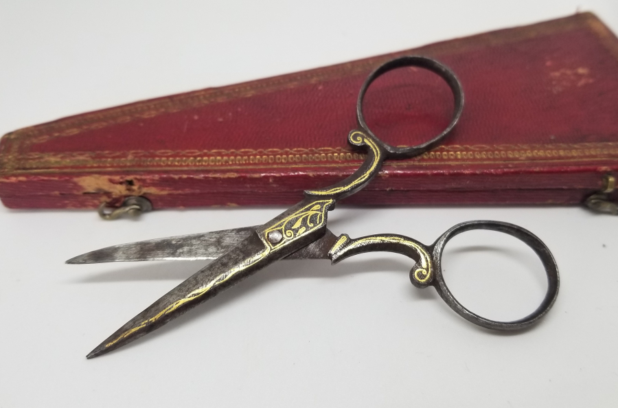 ORİJİNAL KUTUSUNDA OSMANLI DÖENMİ NADİR TİPTE HATTAT MAKASI