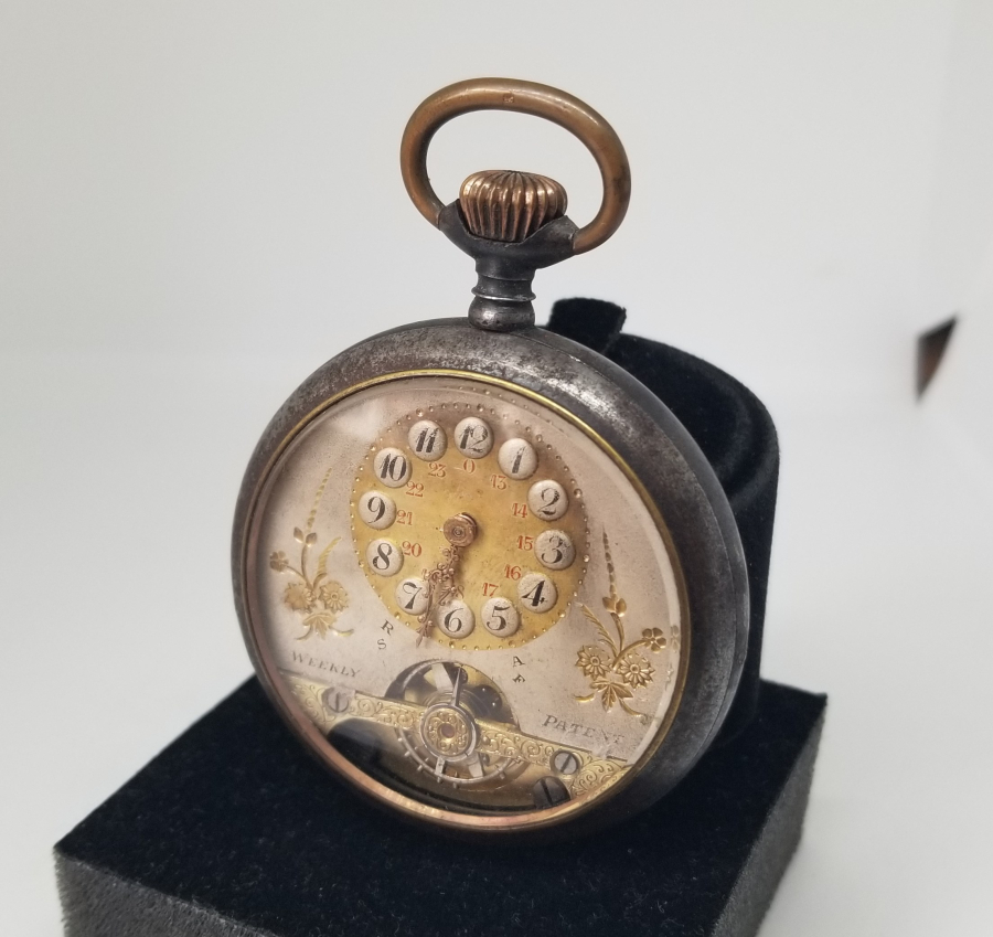 MENEVİŞ KASA 8 GÜNLÜK KURMALI CEP SAATİ