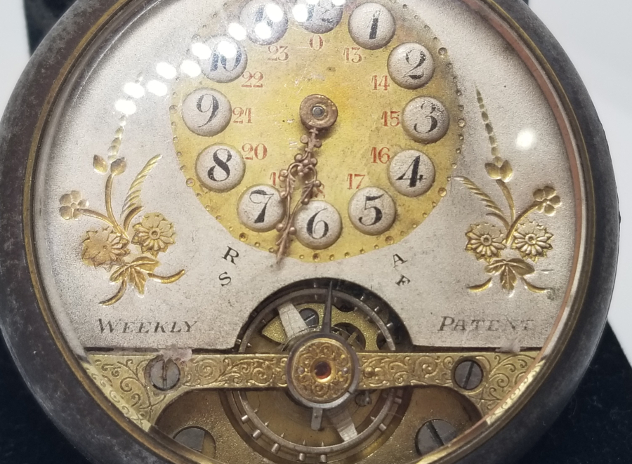 MENEVİŞ KASA 8 GÜNLÜK KURMALI CEP SAATİ