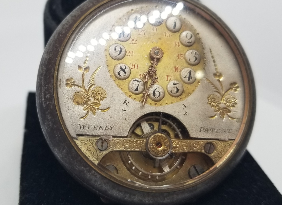 MENEVİŞ KASA 8 GÜNLÜK KURMALI CEP SAATİ