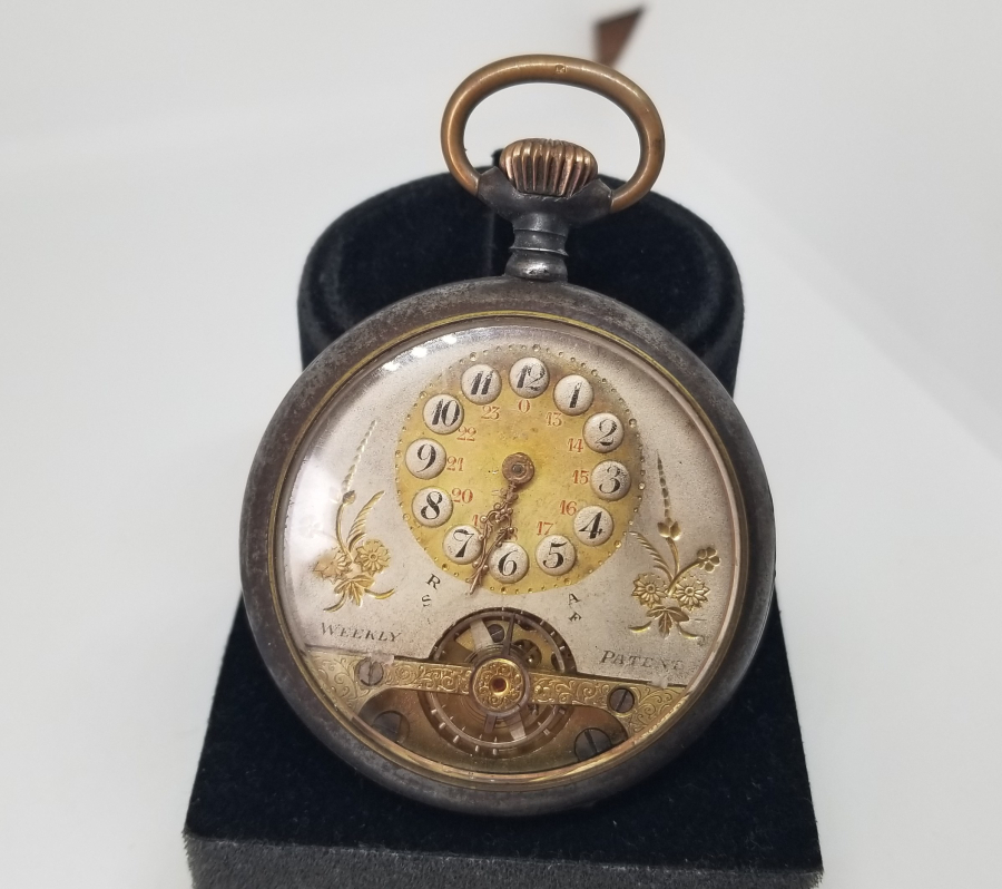 MENEVİŞ KASA 8 GÜNLÜK KURMALI CEP SAATİ