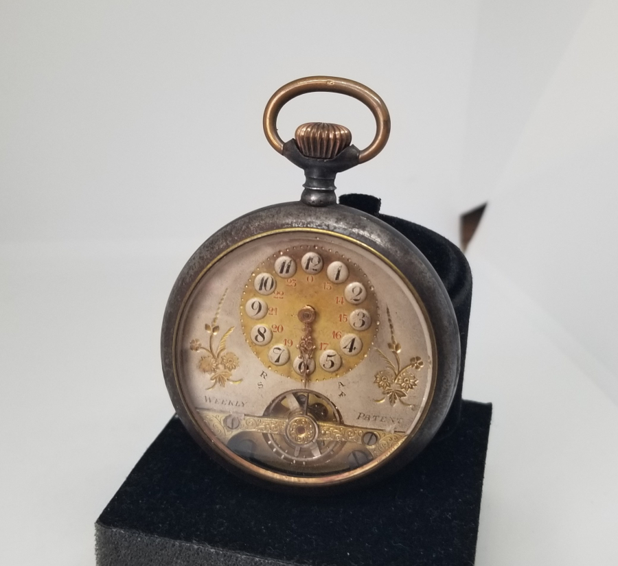 MENEVİŞ KASA 8 GÜNLÜK KURMALI CEP SAATİ