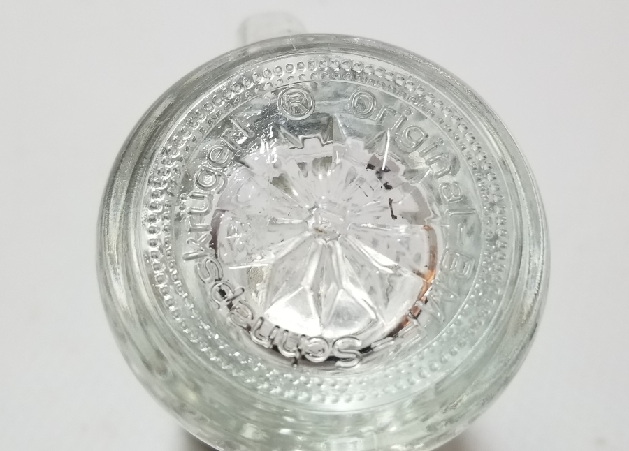 KAPAKLI ANTİKA CAM TANKART - BİRA BARDAĞI