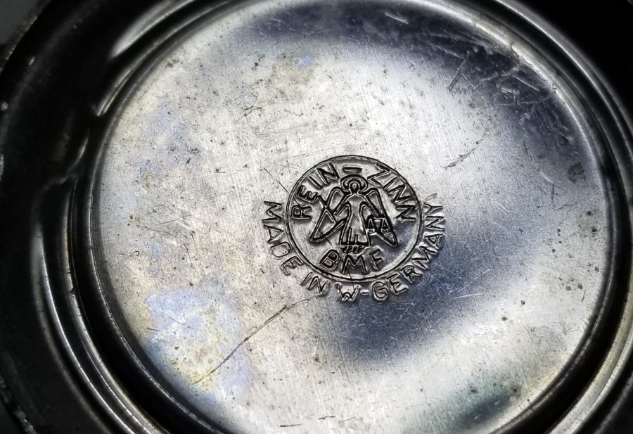 KAPAKLI ANTİKA CAM TANKART - BİRA BARDAĞI