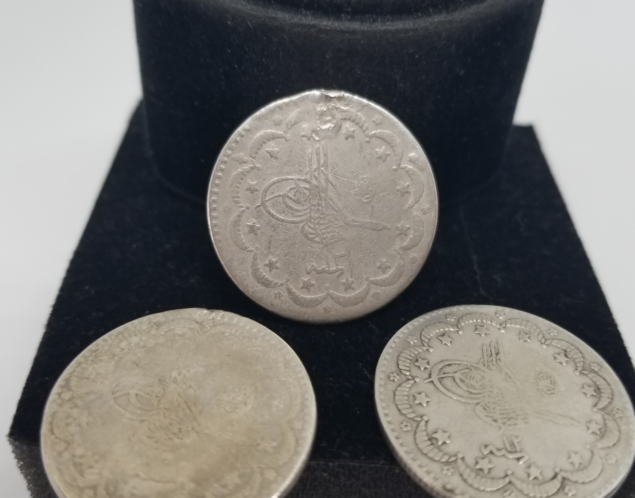 ABDÜLHAMİD HAN DÖNEMİ 3 ADET GÜMÜŞ 5 KURUŞ