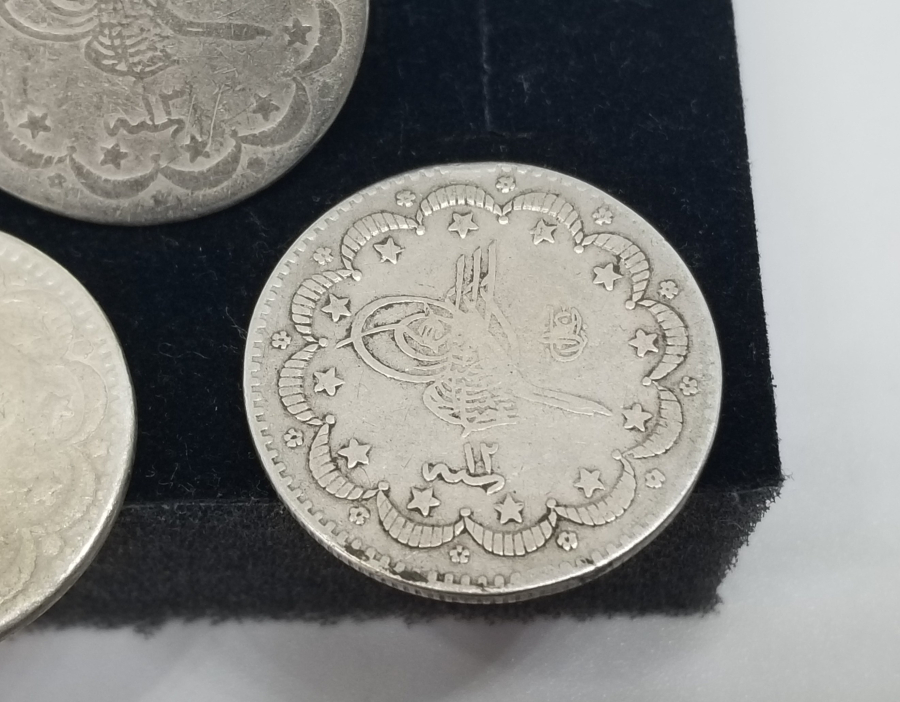 ABDÜLHAMİD HAN DÖNEMİ 3 ADET GÜMÜŞ 5 KURUŞ