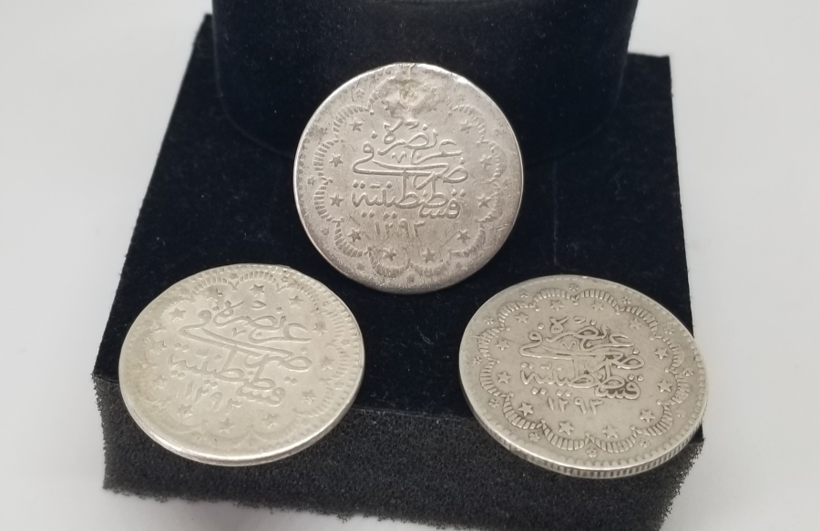 ABDÜLHAMİD HAN DÖNEMİ 3 ADET GÜMÜŞ 5 KURUŞ