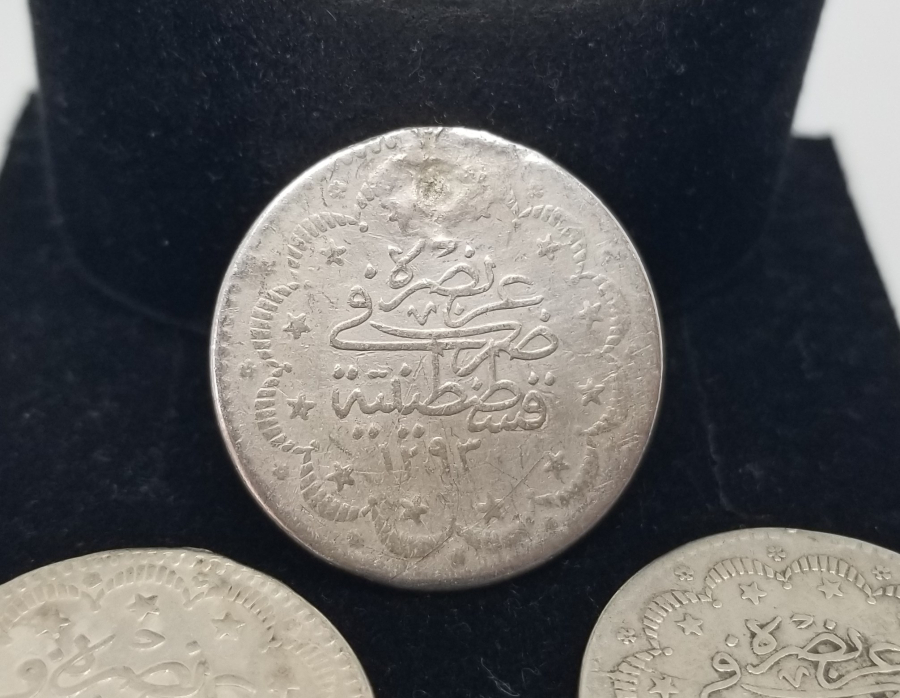 ABDÜLHAMİD HAN DÖNEMİ 3 ADET GÜMÜŞ 5 KURUŞ