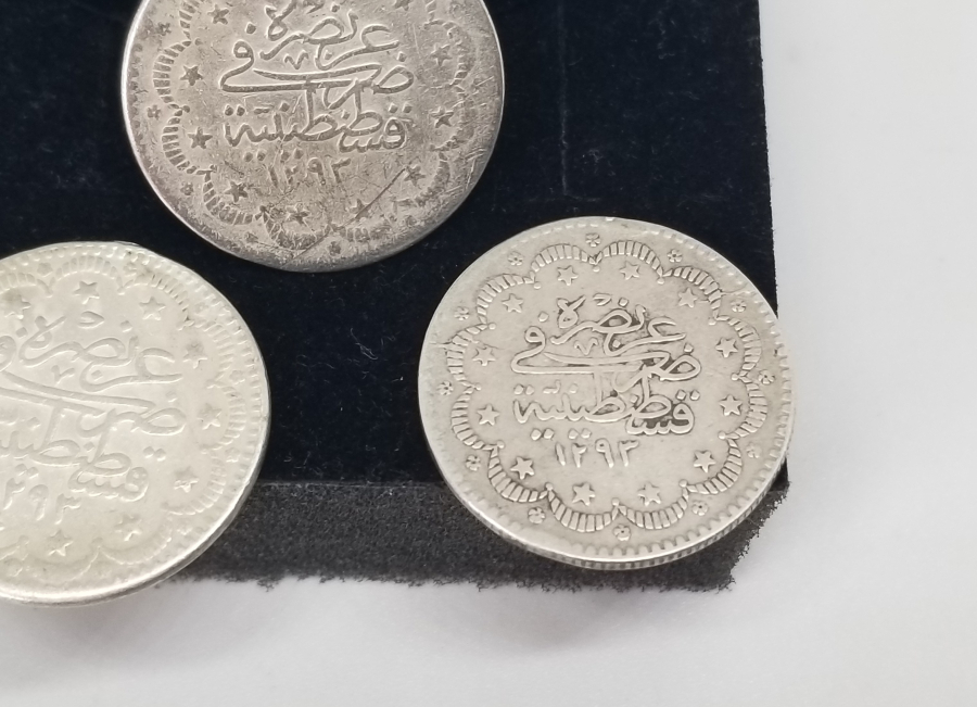 ABDÜLHAMİD HAN DÖNEMİ 3 ADET GÜMÜŞ 5 KURUŞ