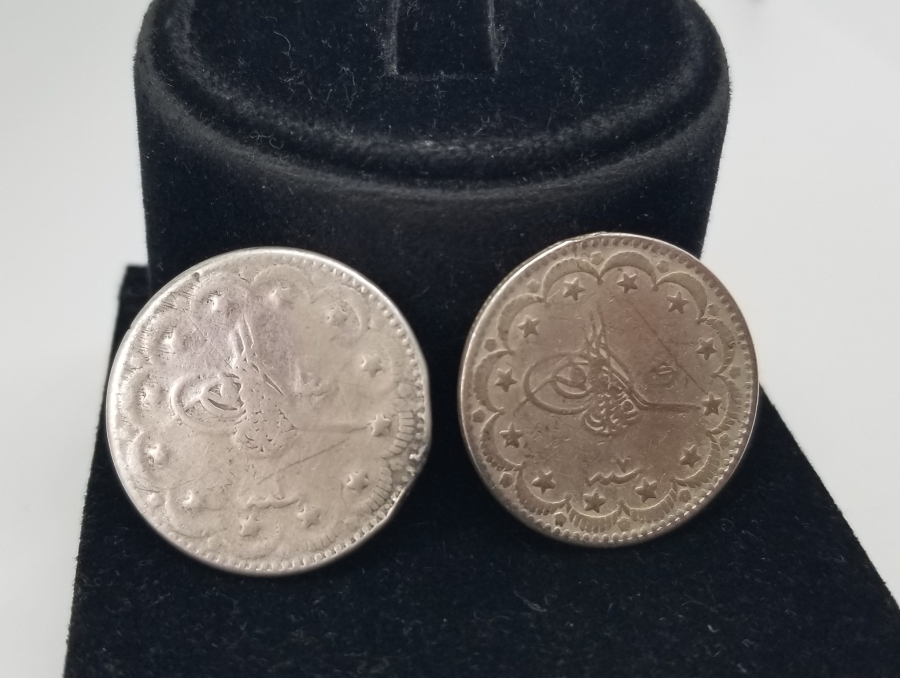 SULTAN MEHMET REŞAT HAN DÖNEMİ 2 ADET GÜMÜŞ 5 KURUŞ MECİDİYE