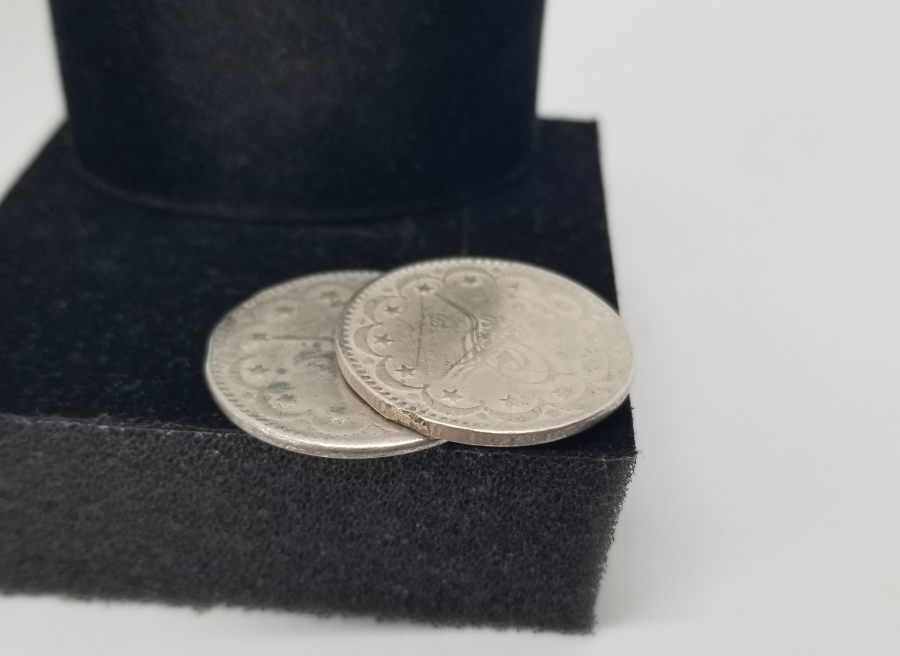 SULTAN MEHMET REŞAT HAN DÖNEMİ 2 ADET GÜMÜŞ 5 KURUŞ MECİDİYE