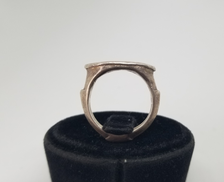 ÜZERİ KALEM İŞÇİLİKLİ OSMANLI DÖNEMİ GÜMÜŞ YÜZÜK