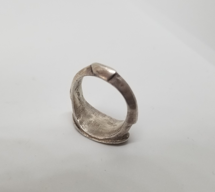 ÜZERİ KALEM İŞÇİLİKLİ OSMANLI DÖNEMİ GÜMÜŞ YÜZÜK