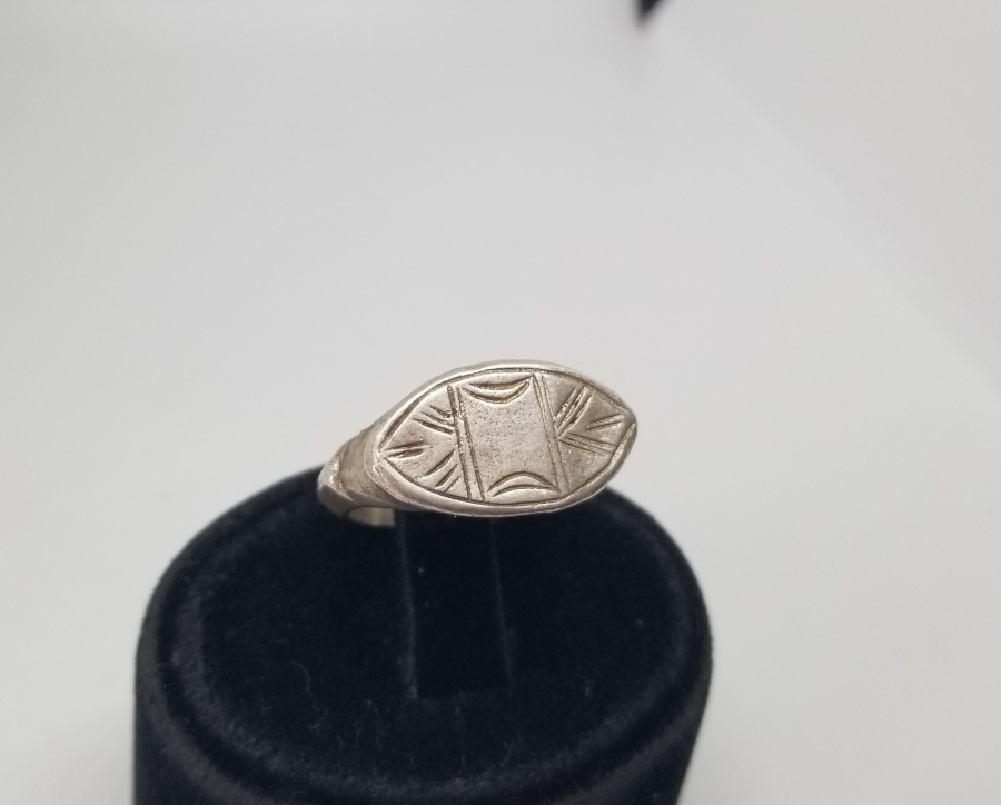 ÜZERİ KALEM İŞÇİLİKLİ OSMANLI DÖNEMİ GÜMÜŞ YÜZÜK