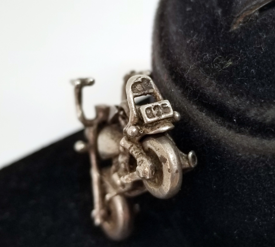 ÖZEL YAPIM HARLEY DAVIDSON FORMLU GÜMÜŞ KOLYE UCU