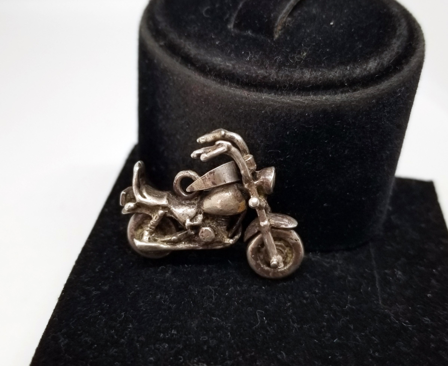 ÖZEL YAPIM HARLEY DAVIDSON FORMLU GÜMÜŞ KOLYE UCU