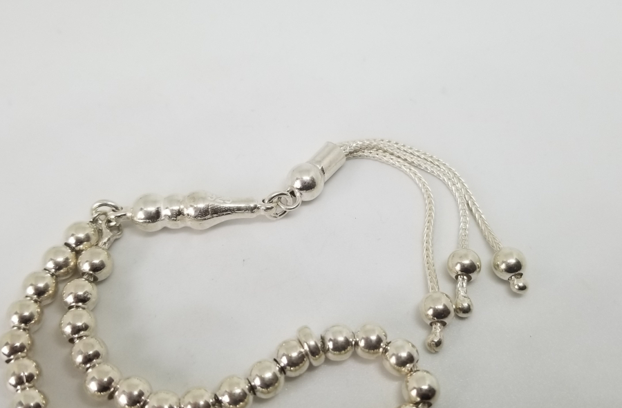 YUVARLAK FORMLU GÜMÜŞ TESPİH