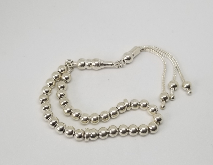 YUVARLAK FORMLU GÜMÜŞ TESPİH