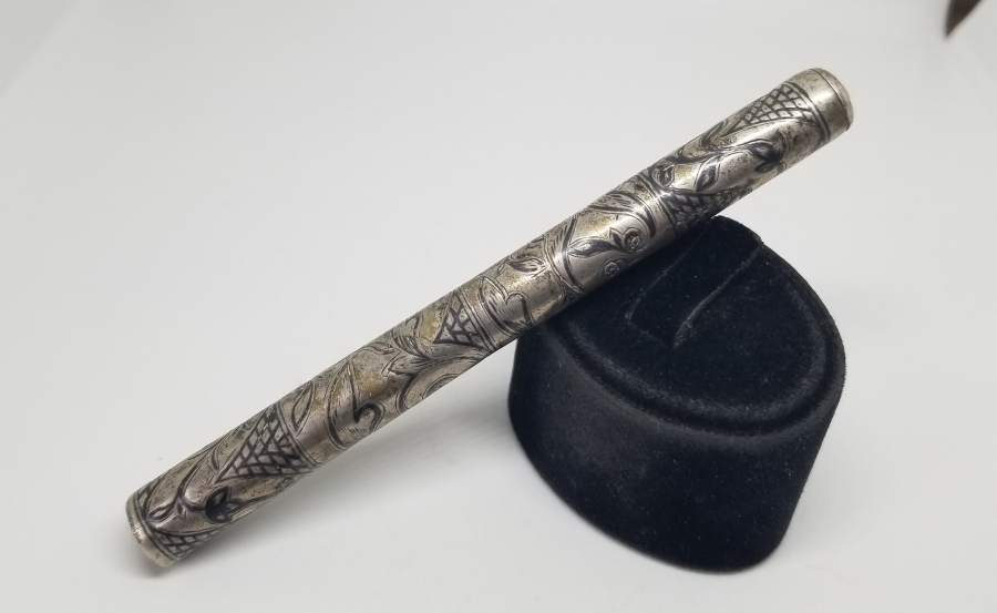 OSMANLI DÖNEMİ SAVATLI GÜMÜŞ SİGARA AĞIZLIĞI
